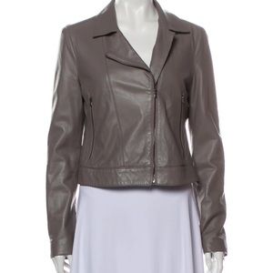 L’AGENCE lamb leather jacket sz M